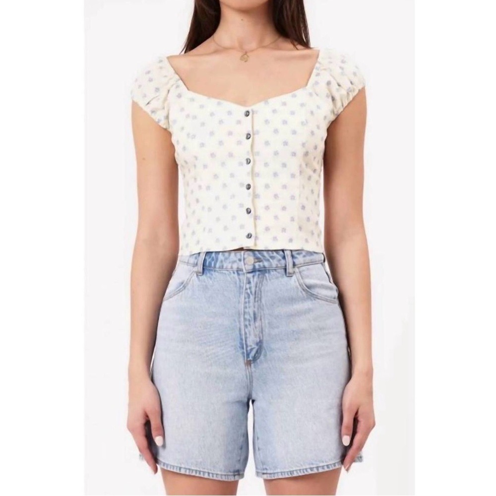 ROLLA'S emmy gia floral top in cream 12/L